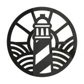 Acryldeko maritim - Leuchtturm - Rund 