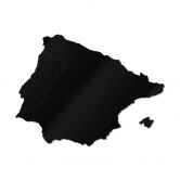 Acryldeko Karte Iberische Halbinsel 