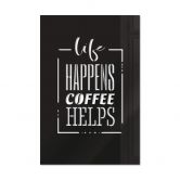 Acryldeko - Life happens coffee helps 