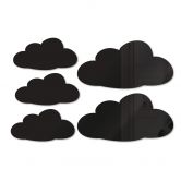 Acryldeko Wolken-Set (5-teilig) 