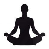 Acryldeko Yoga Pose sitzend 01 