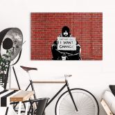 Akrylbillede Banksy - Keep Coins 