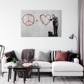 Acrylglasbild Banksy - Peaceful Hearts Doctor 