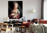 Acrylglasbild Pixelart - da Vinci - Die Dame mit dem Hermelin 