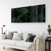 Tableau en verre acrylique Jungle vert foncé 