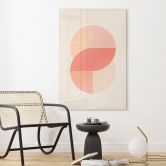 Acrylglasbild Geometrische Formen in Orange-rosa - 1X Studio 