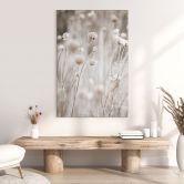 Tableau en verre acrylique Fleurs séchées dans des tons doux - Annie 