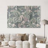 Tableau en verre acrylique Colibri dans la forêt tropicale - Bloomery Decor 