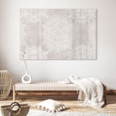 Acrylglas afbeelding Zachte mandala op grijs-beige - Bloomery Decor 