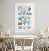 Tableau en verre acrylique Algues et coquillages en filigrane - casa cartissi 