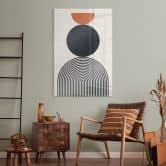 Acrylglasbild Abstrakte Linien und Kreise im Einklang - Costa 