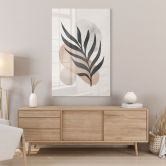 Acrylglasbild Botanische Silhouette mit kunstvoller Geometrie - Costa 