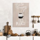 Acrylglasbild Heiße Tasse Kaffee am Morgen - EMELIEmaria 