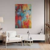 Acrylglasbild Farbenfrohes Chaos - Fedrau 