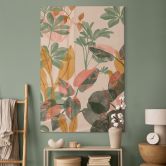 Tableau en verre acrylique Jardin avec plantes tropicales - Goed Blauw 