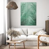 Tableau en verre acrylique Feuilles de palmier vertes 