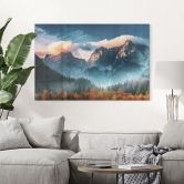 Acrylglasbild Herbstliche Landschaft am Gipfel Triglav in den Julischen Alpen | Berge | Wohnzimmer 
