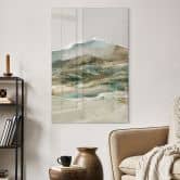 Tableau sur verre acrylique Montagnes abstraites - Hobday 