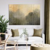 Tableau en verre acrylique Lumière cachée dans la brume matinale - Hobday 