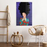 Acrylglasbild Frau im Mohnblumenkleid - Hülya 