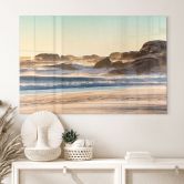 Tableau en verre acrylique Bord de mer au lever du soleil en Afrique - Hugonnard 