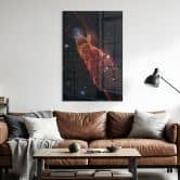 Acrylglasbild James Webb Telescope - Kosmischer Wirbelsturm Herbig Haro 49/50 