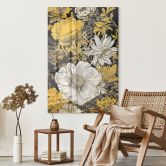 Acrylglasbild Blütenpracht in Ocker - Jaszke 