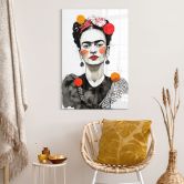 Acrylglasbild Frida Kahlo Pop-Art Porträt - Jaszke 
