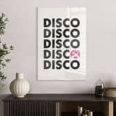 Acrylglasbild Retro Disco Vibes Typografie - Kerr-Dineen 