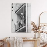 Acrylglasbild Kijurko - Auf dem Balkon 