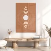 Acrylglasbild Mondzyklen - Sonne und Mond im Einklang - KsanaKalpa 