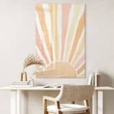 Acrylgasbild Boho Sonnenstrahlen - Manovski 