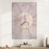 Akrylbillede Yoga solhilsen pink - Manovski 
