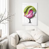 Acrylglasbild Baum mit bunter 3D-Krone - Mielu 