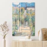 Tableau en verre acrylique Monet - Le jardin de Monet à Vétheuil 