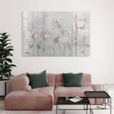 Acrylglasbild Blumen im Vintage Stil in Grau - Ms Tiff 