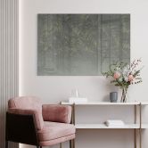 Acrylglasbild Farn im Nebelwald in Grün - Ms Tiff 