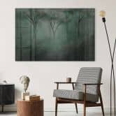 Acrylglasbild Waldmagie im Morgennebel Grün - Ms Tiff 