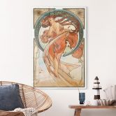 Acrylglasbild Mucha - Vier Künste: Der Tanz 