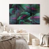 Acrylglasbild Farbenfrohe Dschungelpflanzen - Paksoylu 