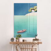 Tableau sur verre acrylique Sieste en été - Rivers 