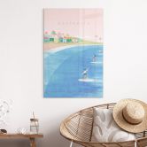 Acrylglasbild Surfen an der Küste Australiens - Rivers 