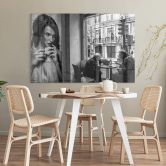 Acrylglasbild Sarmento - Zweisamkeit im Café 