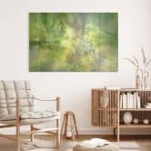 Acrylglasbild Farbenspiel aus Goldgrün - Schmucker 