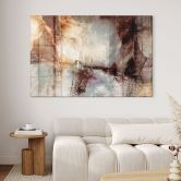 Acrylglasbild Goldene Spuren im Nebellicht - Schmucker 