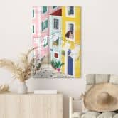 Plexiglas Illustratie van zomerse huizen - Tomljanovic 