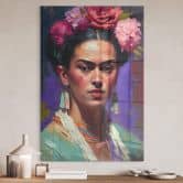 Acrylglasbild Treechild - Portrait von Frida Kahlo 
