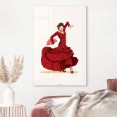 Tableau sur verre acrylique Tohmé - Flamenco 