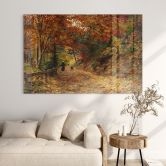Tableau en verre acrylique Wisinger-Florian - Fallendes Laub 