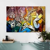 Tableau sur verre acrylique Zamart - Hommage à Picasso - Les femmes 
